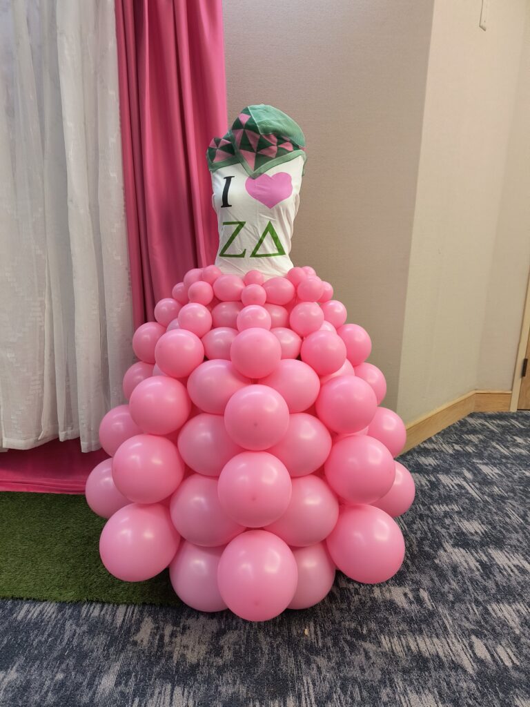 Sorority Homecoming Balloon Skirt at UT Conference Center