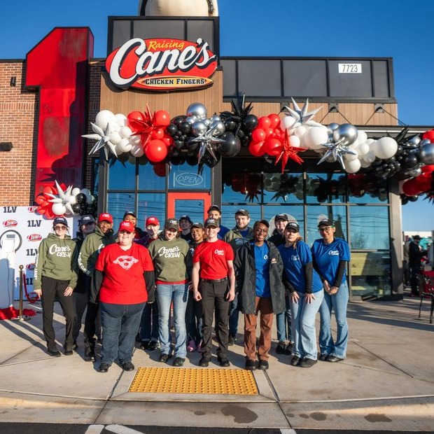 Raising Cane’s Grand Opening Balloons in Knoxville